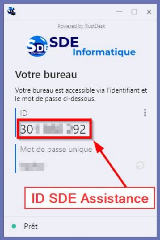 Identifiant sur SDE Assistance