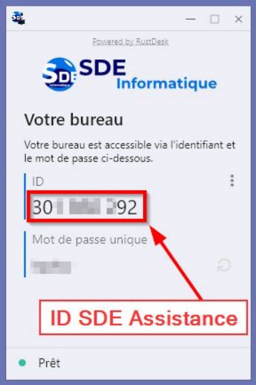 Identifiant sur SDE Assistance